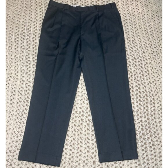 Zanella Neiman Marcus Gray-Blue Wool Dress Pants Slacks 38x30 Trousers Italy - Picture 2 of 7